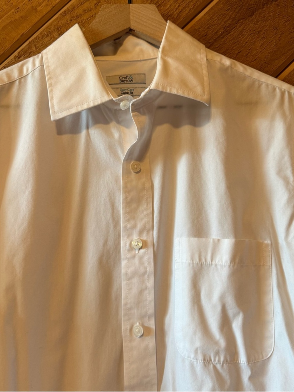 croft & barrow White Men's Button-Up Dress Shirt